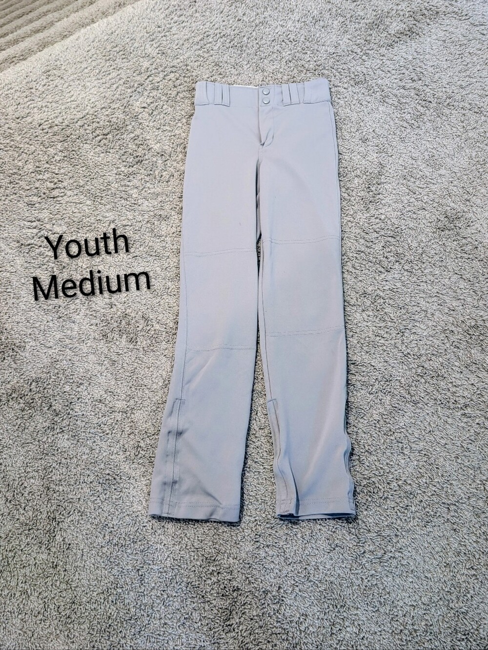 Youth medium gray champro sports baseball pants